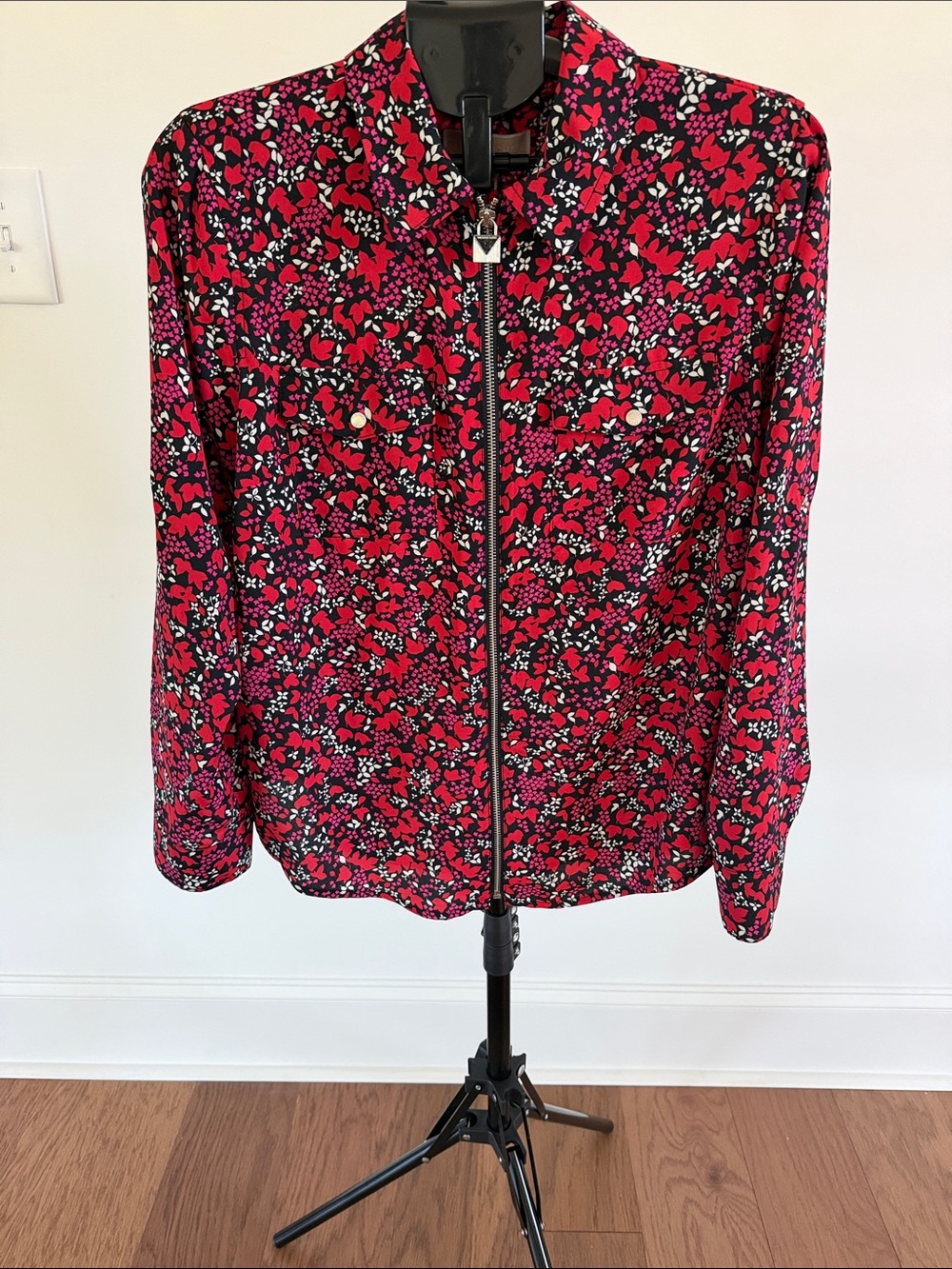 Michael Kors Floral Zip-Front Women's Shirt